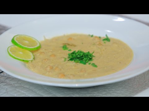 بالفيديو طريقة عمل شوربة الحمص