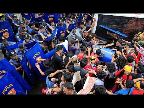 احتجاجات في مانيلا تدعو إلى إنهاء الوجود العسكري الأميركي في الفلبين