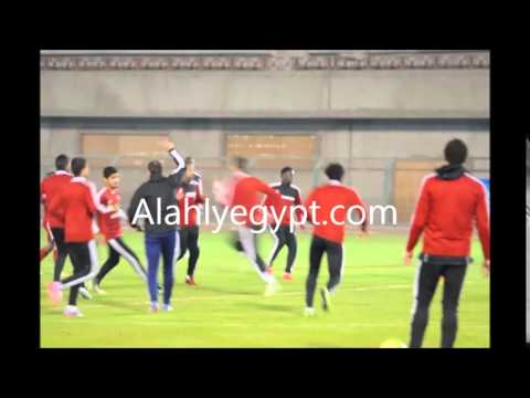 الظهور الأول لإيبيموبوي في تدريبات الأهلي