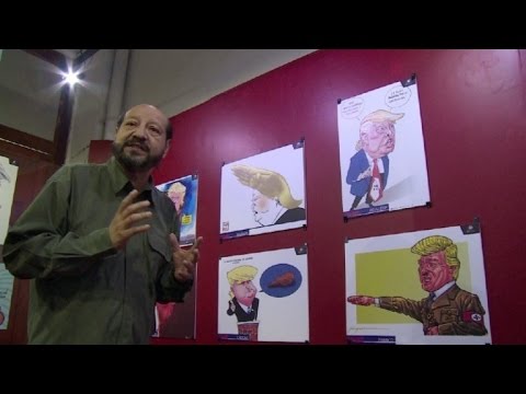 دونالد ترامب نجم معرض رسوم كاريكاتيرية ساخرة في المكسيك