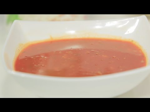 طريقة عمل شوربة الطماطم والثوم المشوي بالحمص