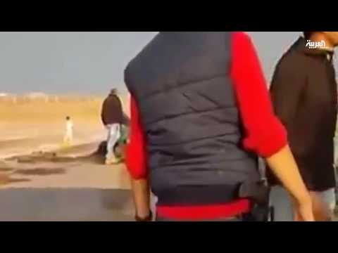 السيول في رأس غارب المصرية