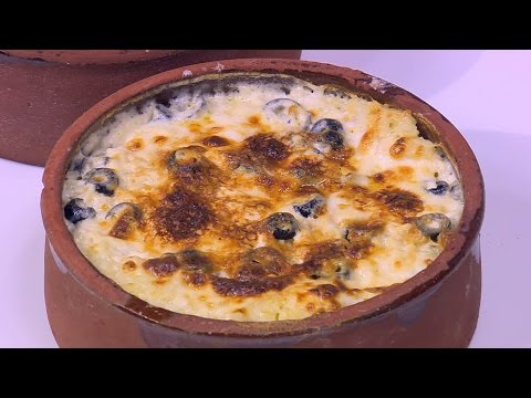 ارز معمر بالجبنة والزيتون