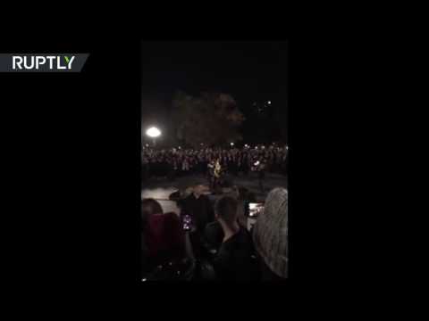مادونا تدعم كلينتون في واشنطن سكوير بارك في نيويورك