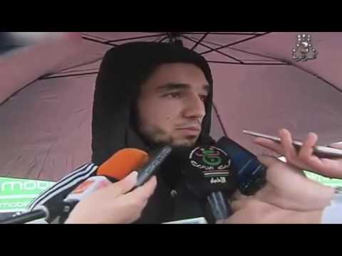 لاعبو المنتخب الجزائري قبل مباراة نبجيريا