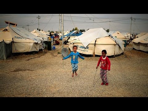 اكتظاظ مخيم حسن شام بآلاف النازحين