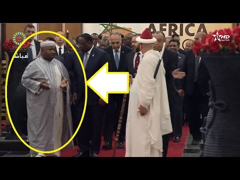 الرئيس الغابوني يتزيّن بالـ جبادور المغربي