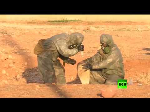 شاهد خبراء روس يكشفون تفاصيل استخدام الكيميائي في حلب