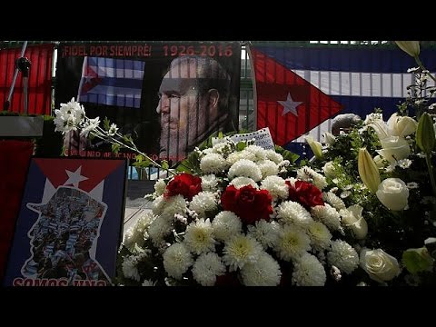 شاهد  هافانا تتهيأ لتأبين زعيم الثورة الكوبية