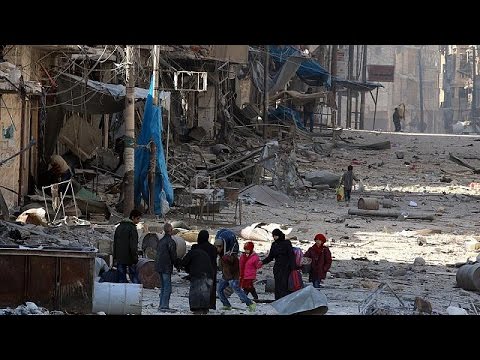 شاهد فرار الأف المدنيين من الأحياء الشرقية في حلب