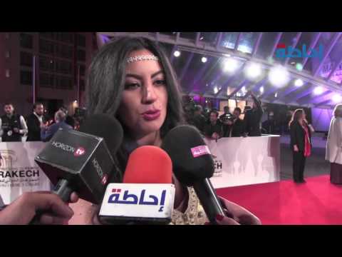 ملكة الجمال نسرين التومي على السجاد الأحمر