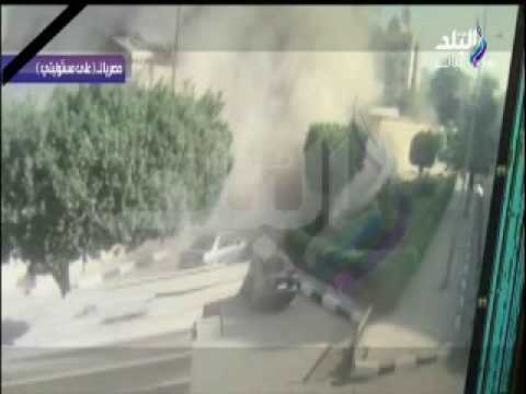 لحظة دخول الإرهابي محمود شفيق إلى الكاتدرائية وتفجير نفسه