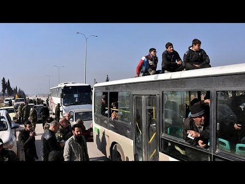 إجلاء معظم أهالي حلب الشرقية في سورية