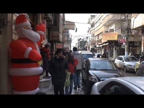 شاهد مسيحيو القامشلي يحيون أعياء الميلاد