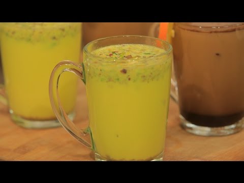 طريقة إعداد مشروب لبن بالزعفران والفستق
