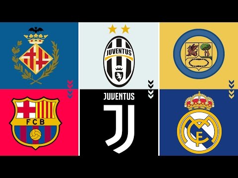 بالفيديو  مراحل تطور شعارات أشهر أندية أوروبا عبر التاريخ