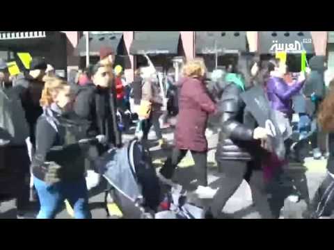 شاهد  مطاعم واشنطن تحتج على ترمب
