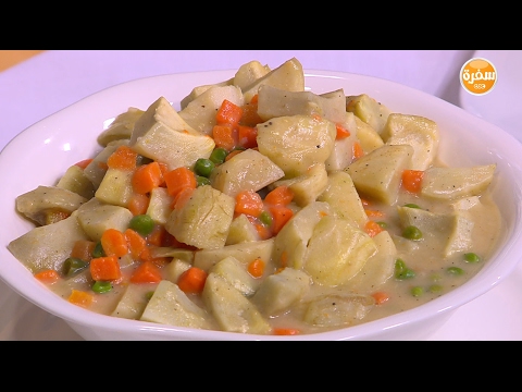 شاهد طريقة عمل أرز بني بالكاري والمشروم صيامي
