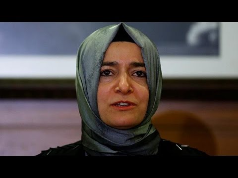 بالفيديو وزيرة الأسرة التركية تصل إلى مدينة إسطنبول