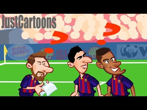 شاهد مقطع كارتوني يسخر من ثلاثية اليوفي في شباك برشلونة