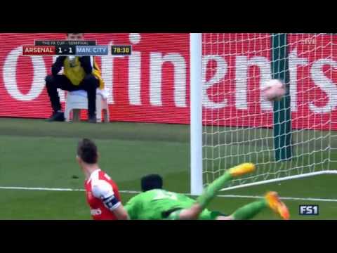 شاهد هدف رائع من مباراة أرسنال و مانشستر سيتي