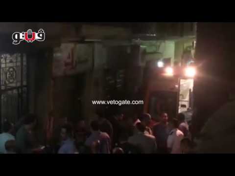 شاهد لحظة خروج جثمان ضحية أمبابة وإبنتها