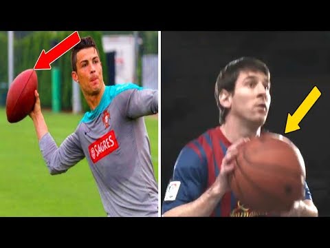 شاهد ممارسة لاعبي كرة القدم رياضة مختلفة