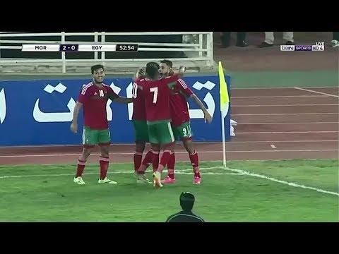 شاهد الهدف الثاني للمنتخب المغربي في مرمى نظيره المصري