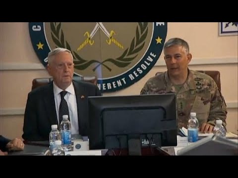 شاهد جيمس ماتيس يصل بغداد في زيارة مفاجئة