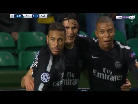 شاهد هدف اللاعب نيمار الرائع مع نادي باريس أمام سلتيك