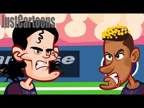 شاهد نيمار وكافاني يتصارعان على أرنب بعد ركلة الجزاء