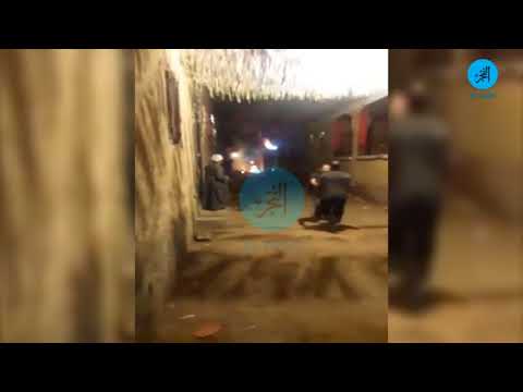 شاهد حرب شوارع بالأسلحة الآلية في المنوفية