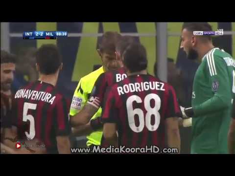 شاهد  أهداف ديربي الغضب بين ميلان وانتر ميلان في الدوري الإيطالي