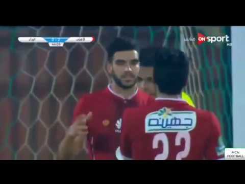 شاهد  أهداف الشوط الأول من مباراة الأهلي والرجاء