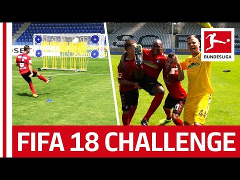 شاهد لاعبو فرايبورغ يشاركون في تحدى التسديد