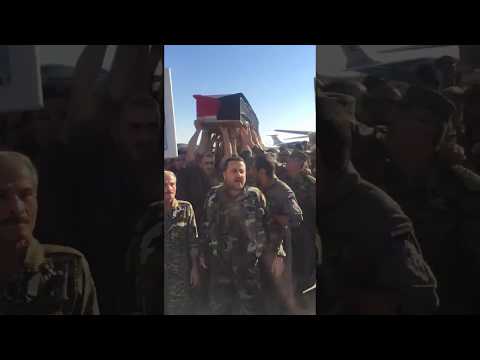 شاهد وصول جثمان عصام زهر الدين إلى مطار دمشق الدولي