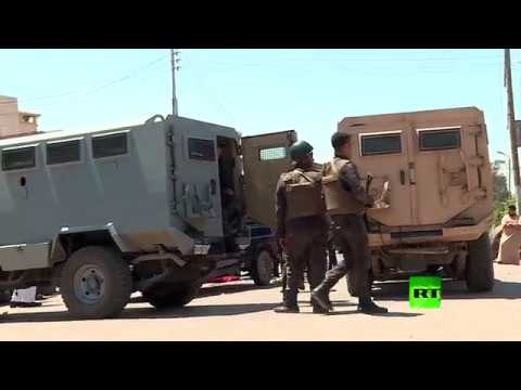 شاهد تواجد أمني مكثّف في موقع كمين الواحات جنوب غرب القاهرة