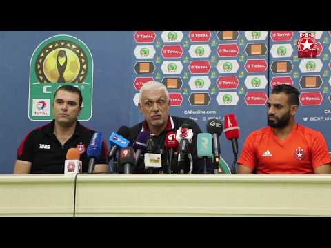 شاهد المؤتمر الصحافي ما قبل مباراة النجم الساحلي والأهلي المصري
