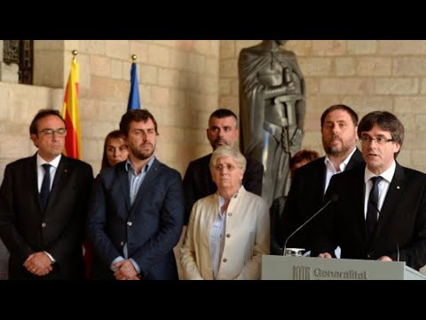 شاهد   وضع 8 من أعضاء الحكومة الكتالونية المقالة رهن التوقيف الاحترازي