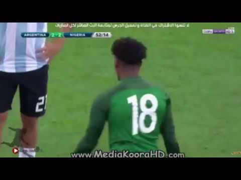 شاهد الأرجنتين بدون ميسي تسقط أمام نيجيريا برباعية وديًا