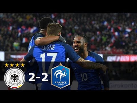 شاهد تعادل ألمانيا وفرنسا بثنائية في مباراة الوقت القاتل