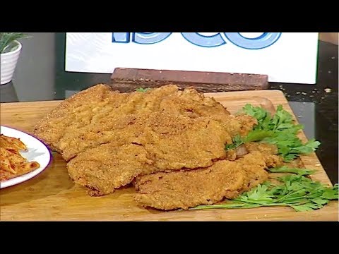 شاهد طريقة إعداد اسكالوب بانيه لحمه