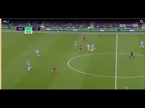 شاهد  الهدف الثاني لليفربول في شباك برايتون