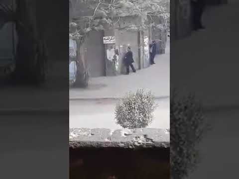شاهد لحظة قنص مأمور قسم حلوان مُتطرّف كنيسة مارمينا