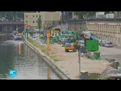 شاهد السلطات الفرنسية تفكك آخر مخيمين عشوائيين للمهاجرين