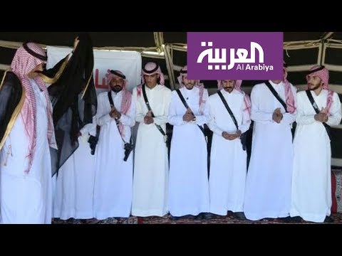 شاهد رقصة الدحية في تبوك شمال السعودية