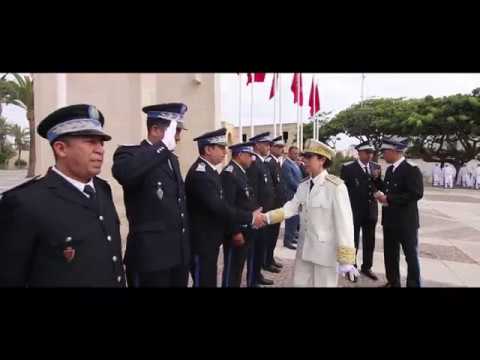 الحُكم شاهد مراسيم تحية العلم الوطني في عمالة مقاطعة الحي الحسني