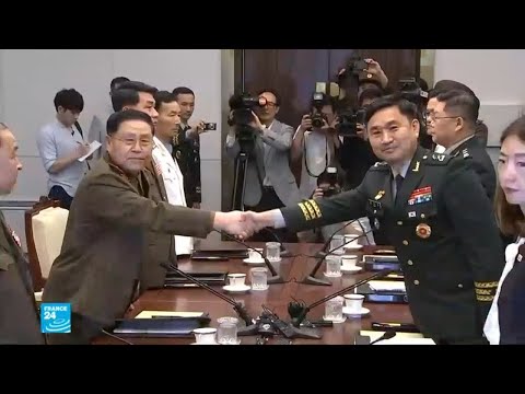 شاهدالاجتماع العسكري الثاني بين الجارتين الكوريتين