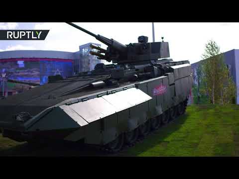 شاهد عرض نموذجًا جديدًا لعربة أرماتا القتالية في منتدى الجيش2018