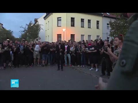 شاهد مظاهرة لأنصار اليمين المتطرف في مدينة كوتن شرق ألمانيا